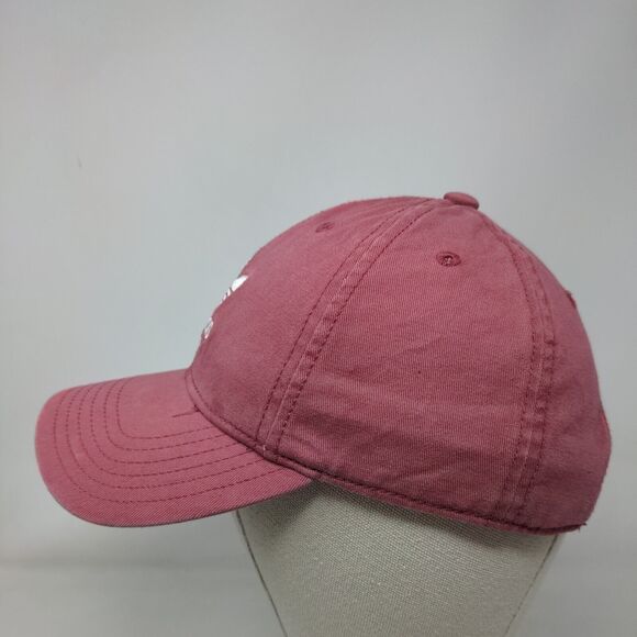 Adidas Trefoil 3 Stripes Women's Slideback Hat Red OSFW Embroidered - Picture 3 of 7